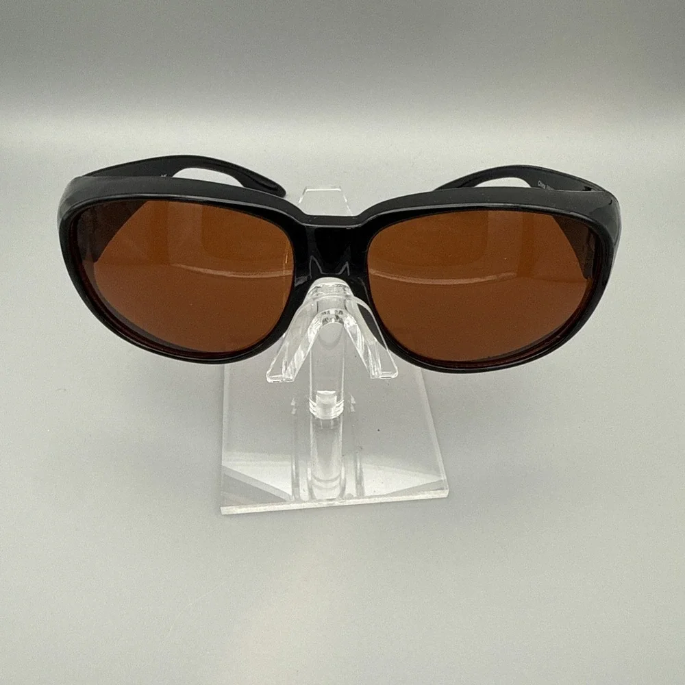 Pinpoint Optics POCK Authentic Black Fit Over Sunglasses Amber Lenses UV400